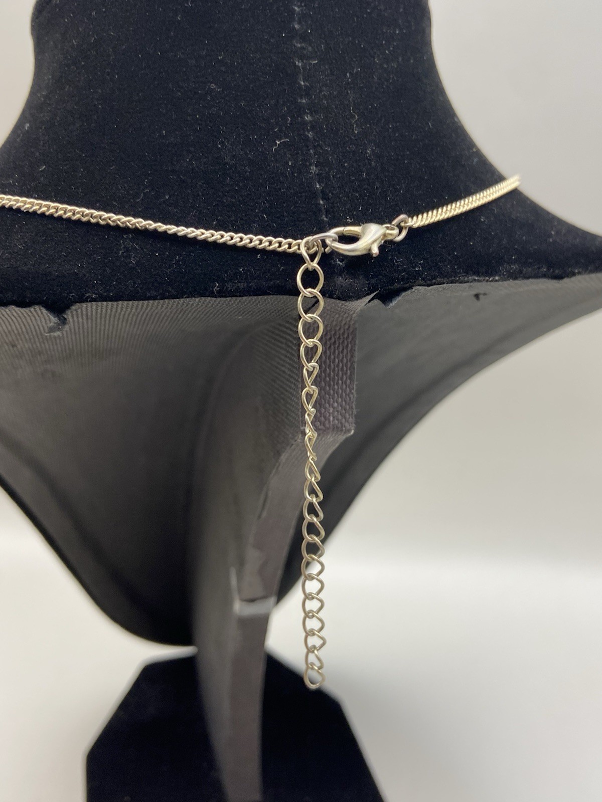 Small Vintage Owl Pendant, Dangle, Retro, Chain Link Articulated Silver Tone