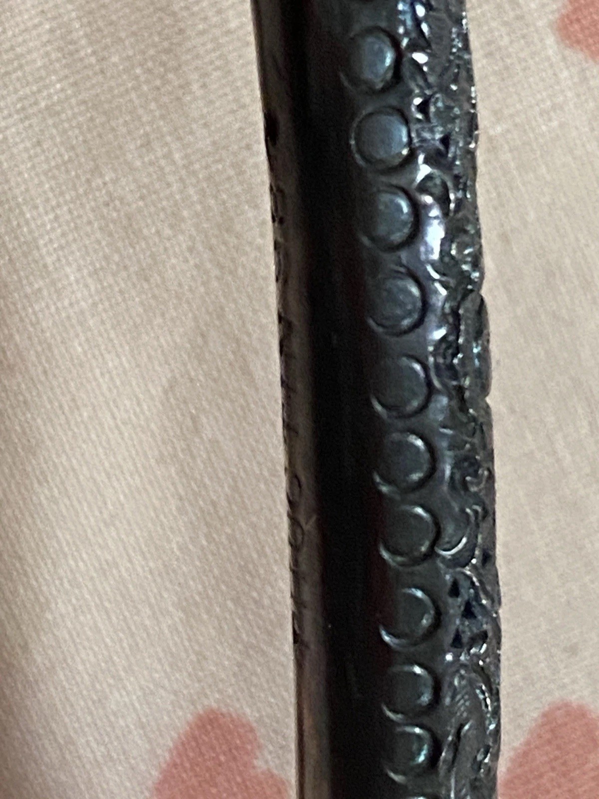 Vintage Vietnam 980 Silver Dragon Tube Necklace PHUC TIN 98% 22.5” Yin Yang