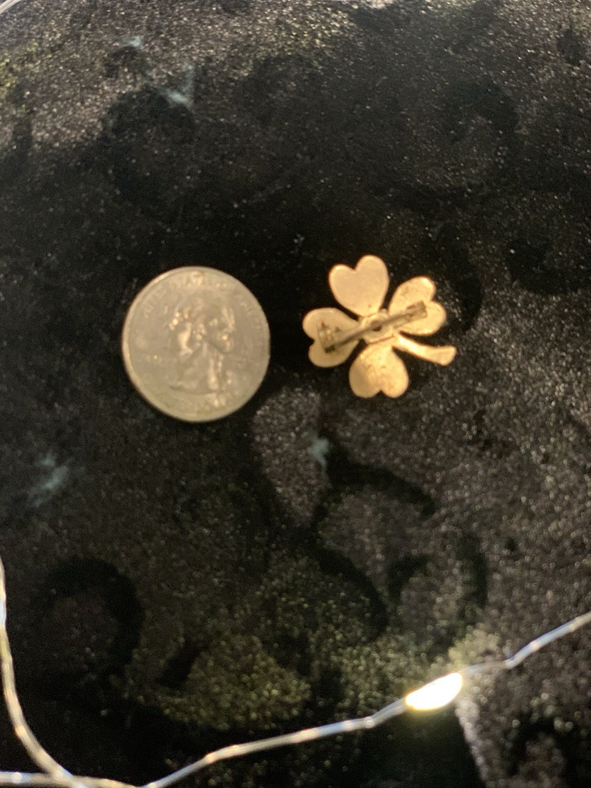 Vintage Gold And Pink Tone Heart Flower Pin