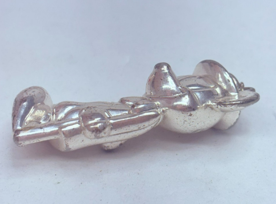 Rare Vintage Disney 925 Sterling Silver Top Hat Mickey Mouse Charm