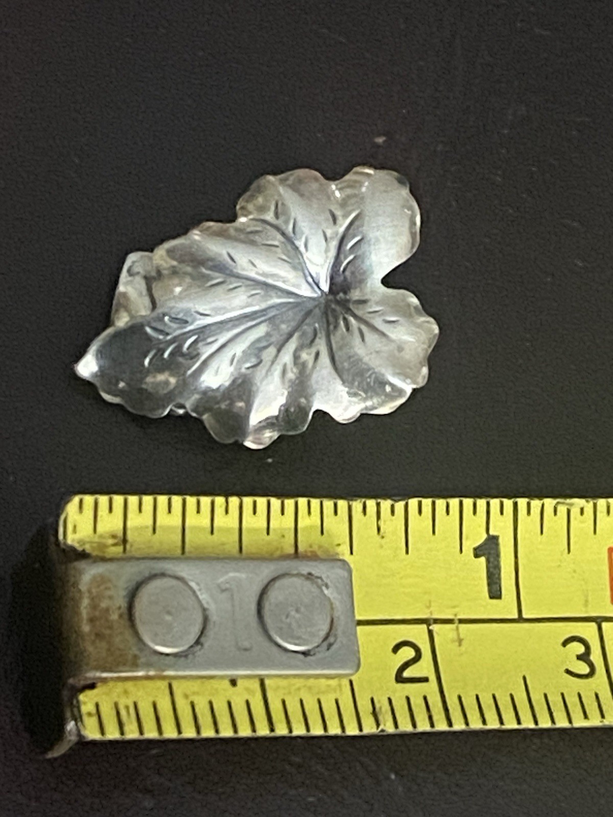 VINTAGE N.E. FROM NIELS ERIK DENMARK STERLING SILVER 925 LEAF Clip On Earrings