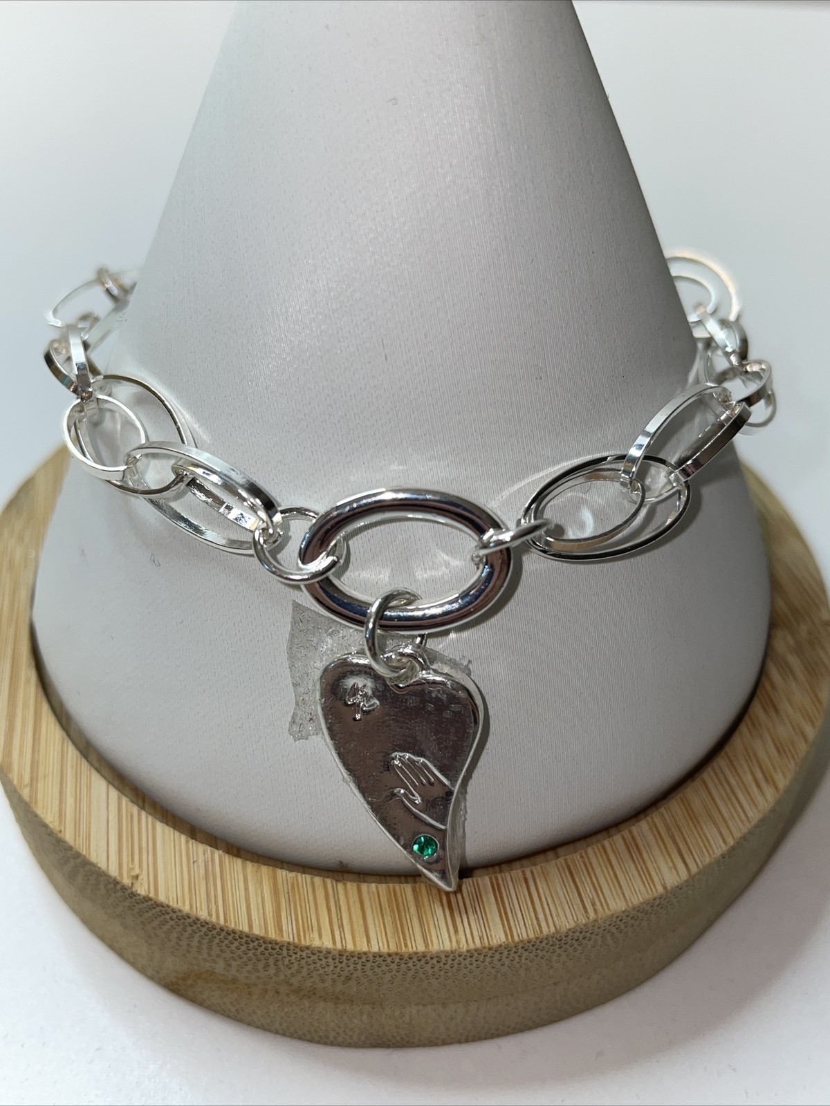 HSN Evolve John Edward Silvertone Hand On My Heart Fashion Jewelry Set READ A311