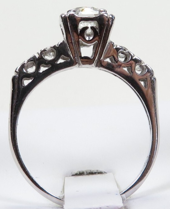 Antique Deco 1920’s European Diamond Engagement 13K Ring Size 5.25 UK-K EGL USA
