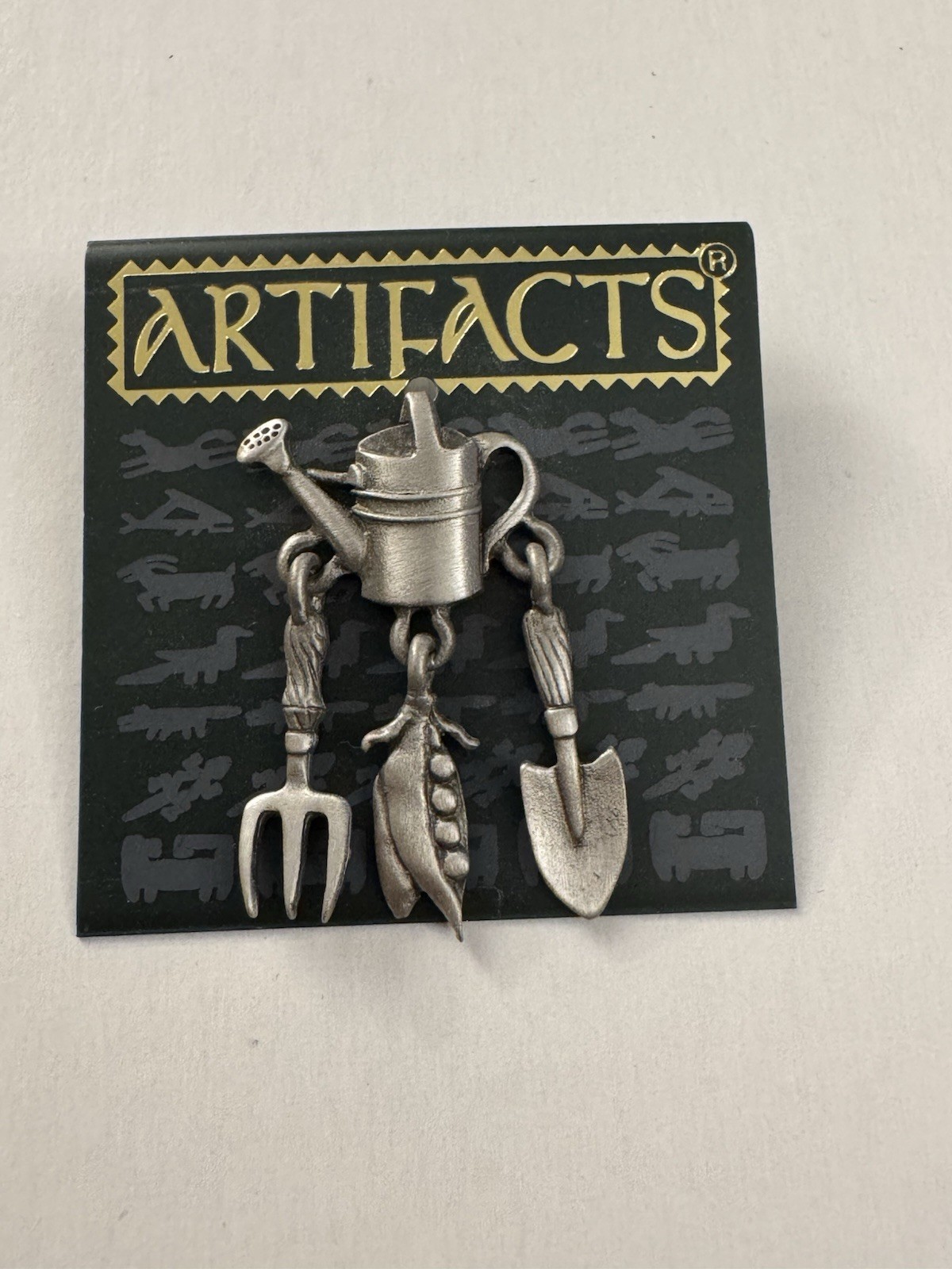 Artifacts J.J. Watering Can Gardening Charms Brooch Pin MM17