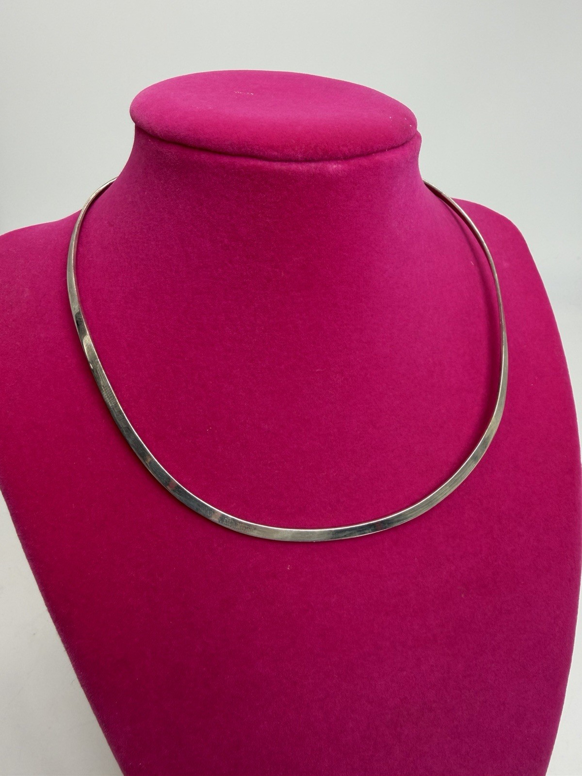 Vintage Sterling Silver 925 Collar Torque Necklace 12 grams approx. Mexico