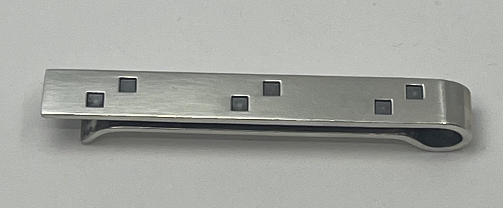 Vintage Danish Artisan Neils Erik From Sterling Silver Money Clip / Tie Clip