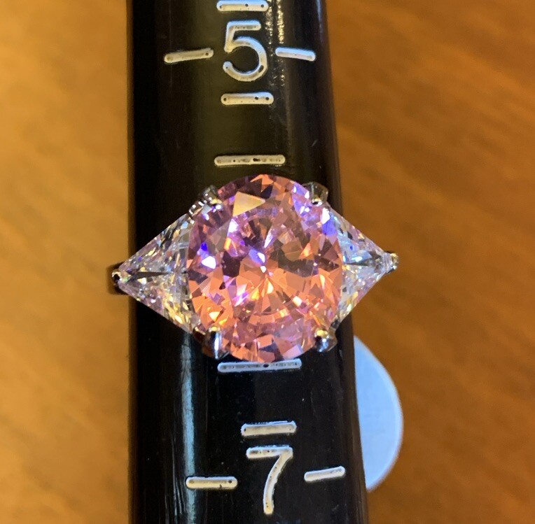 BUTLER 5th Ave. Collection “Tickled Pink” Cubic Zirconia Ring Size 6