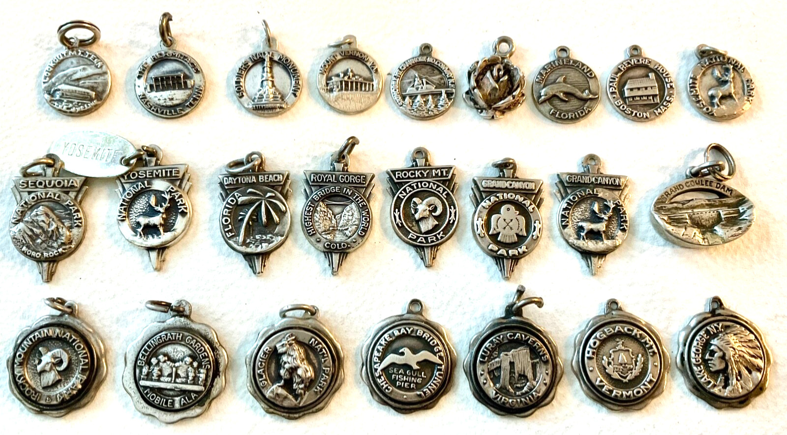 Vintage Sterling Silver Bates & Klinke Charm Choice