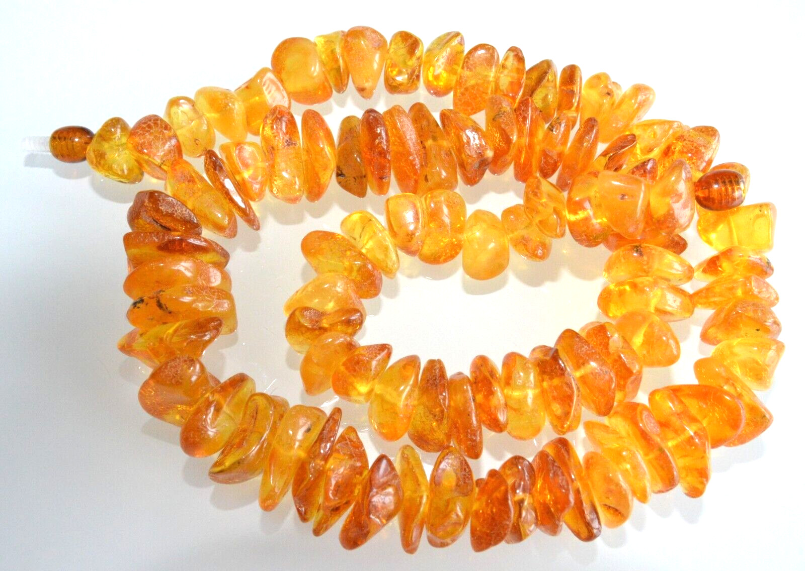 61gr RUSSIAN SOVIET BALTIC AMBER BEAD NECKLACE 琥珀 BRACELET STONE PENDANT EARRING