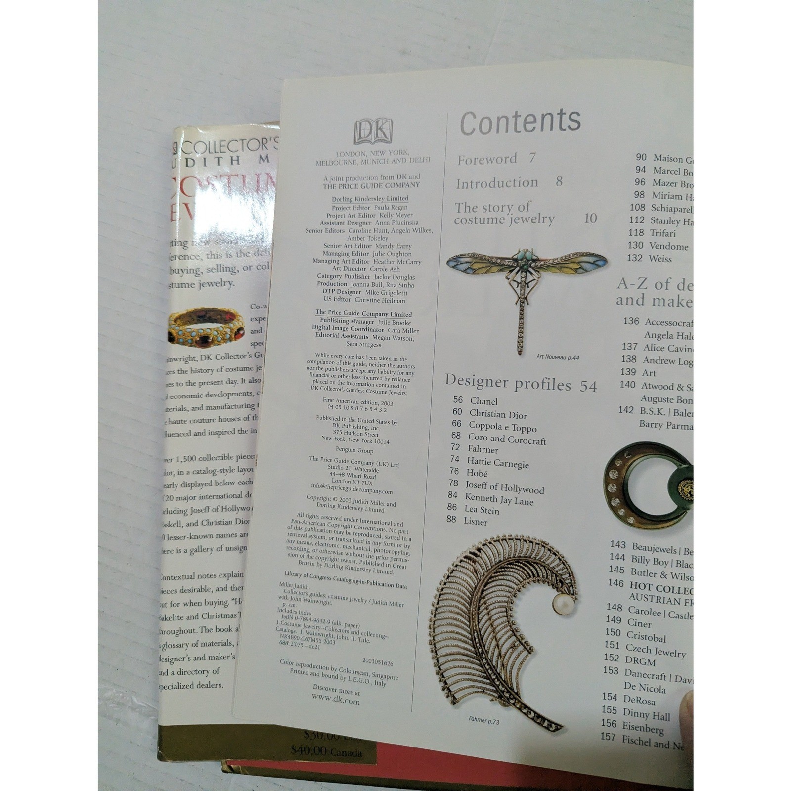 Costume Jewelry Judith Miller DK Collector’s Guide Visual Reference Book 2003