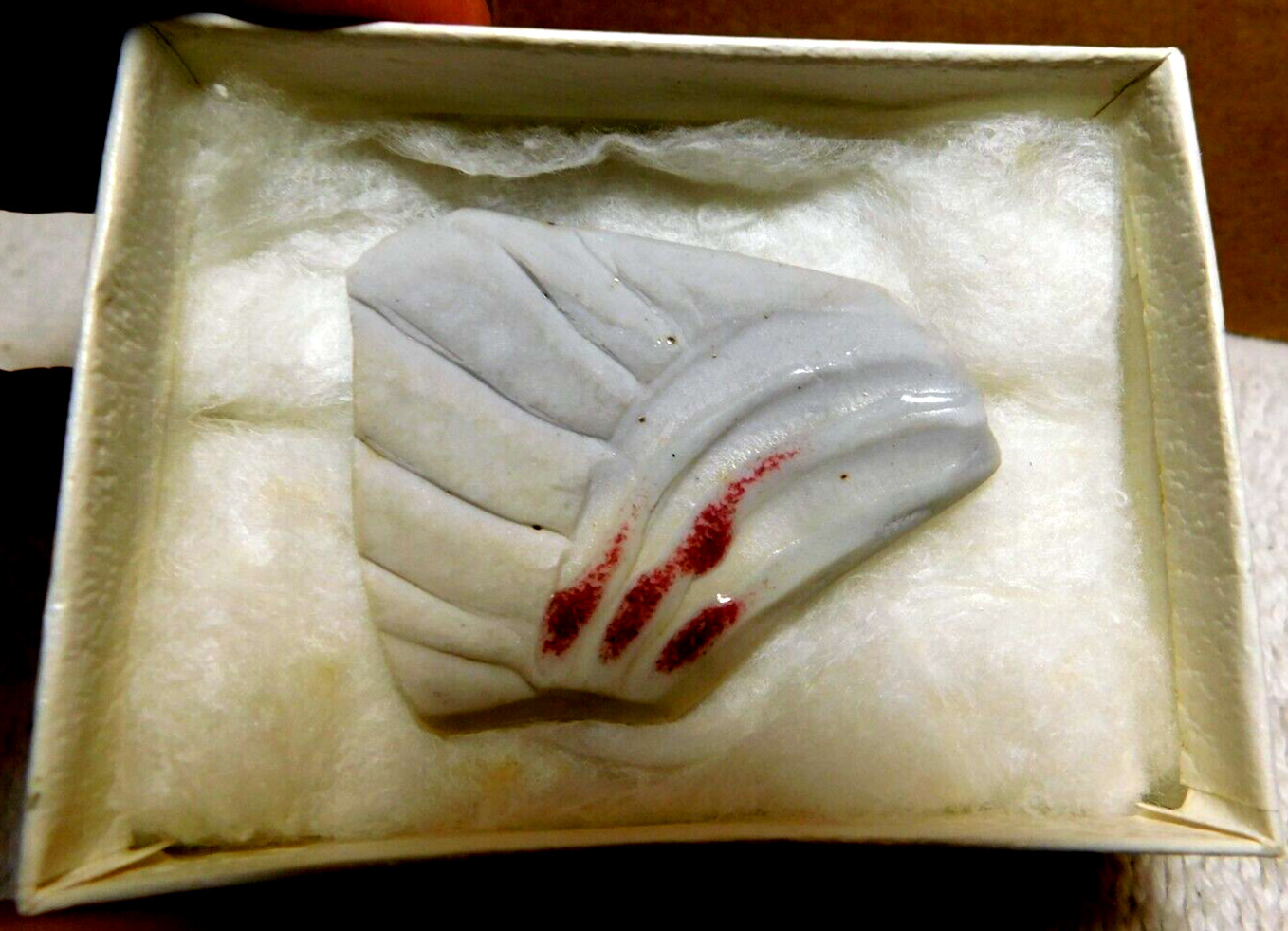 Unbranded~Handmade Sculpture Broach Made Out Of Some Kind Of Stone One-Of-A-Kind