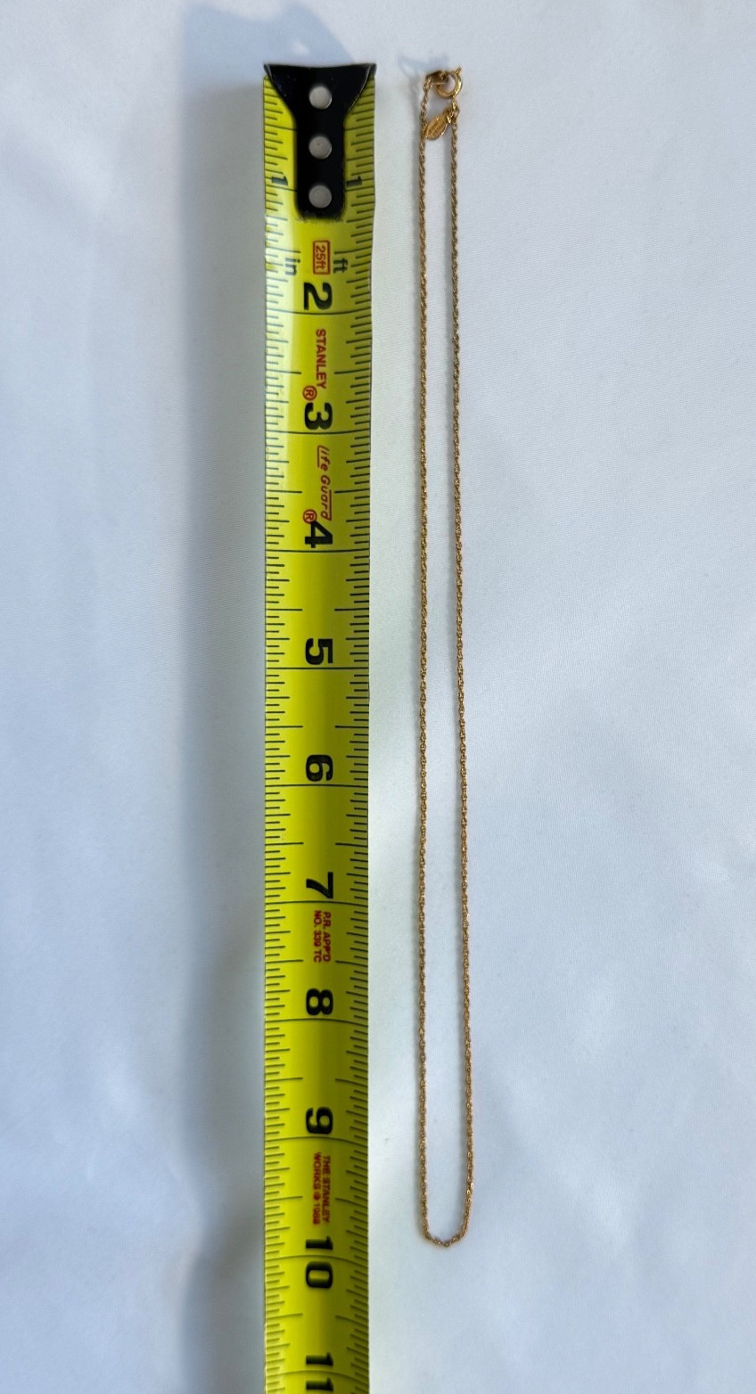 14K GE LIND Gold Electroplate Rope Chain Necklace 20″ Gift Box 1970s to 1990s