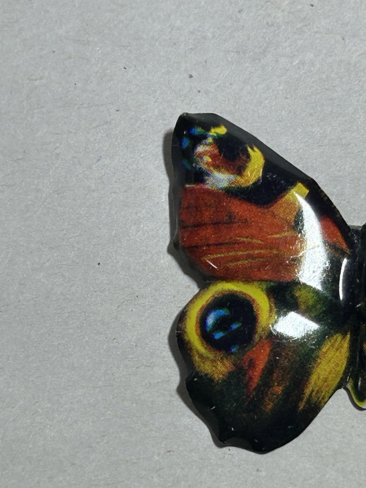 Vintage Butterfly Brooch Japanese Japan Metal Cut Tin Estate Jewelry Costume