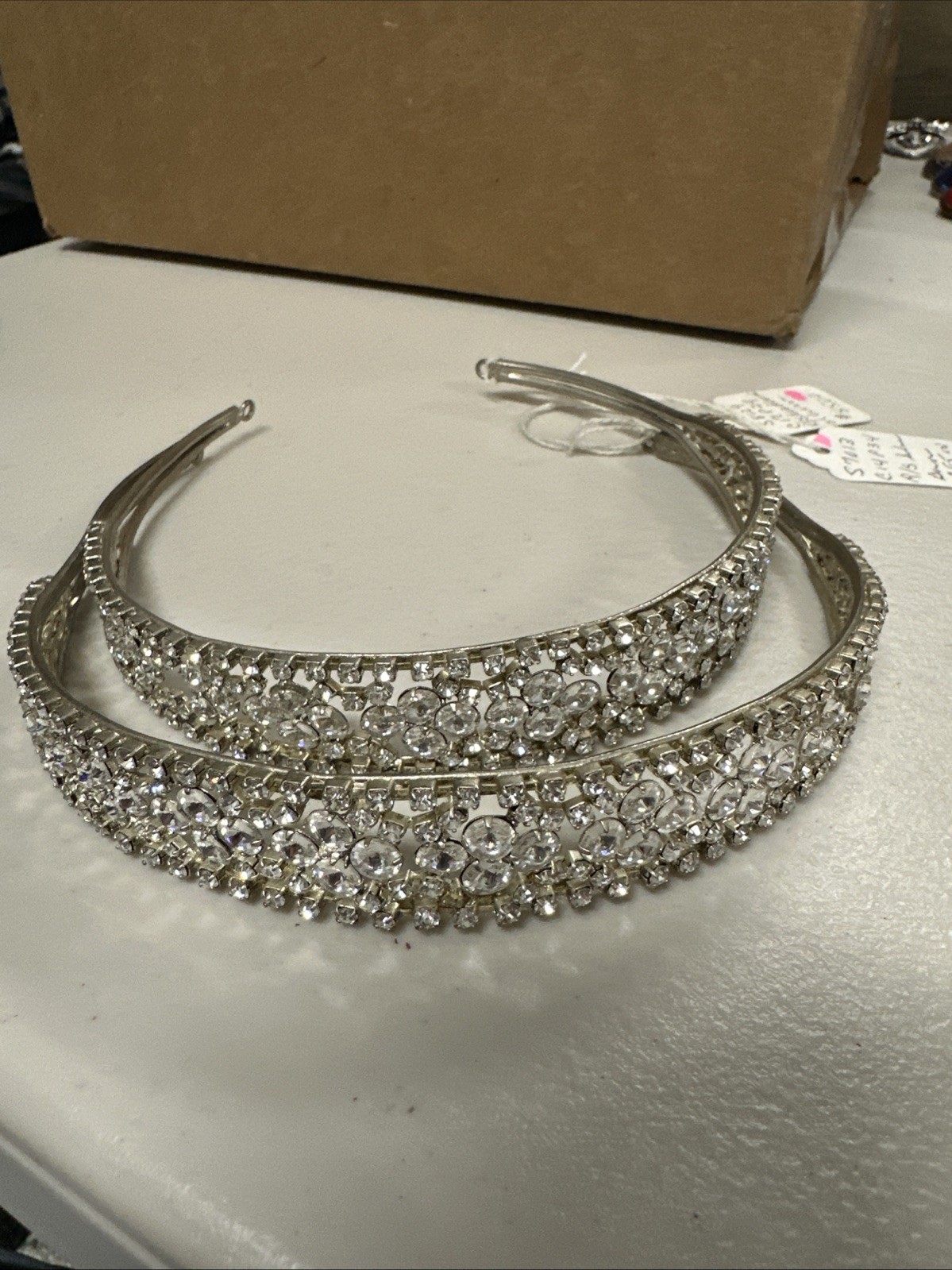 Auction Lot #2 : Rhinestone Headbands and Brooch +