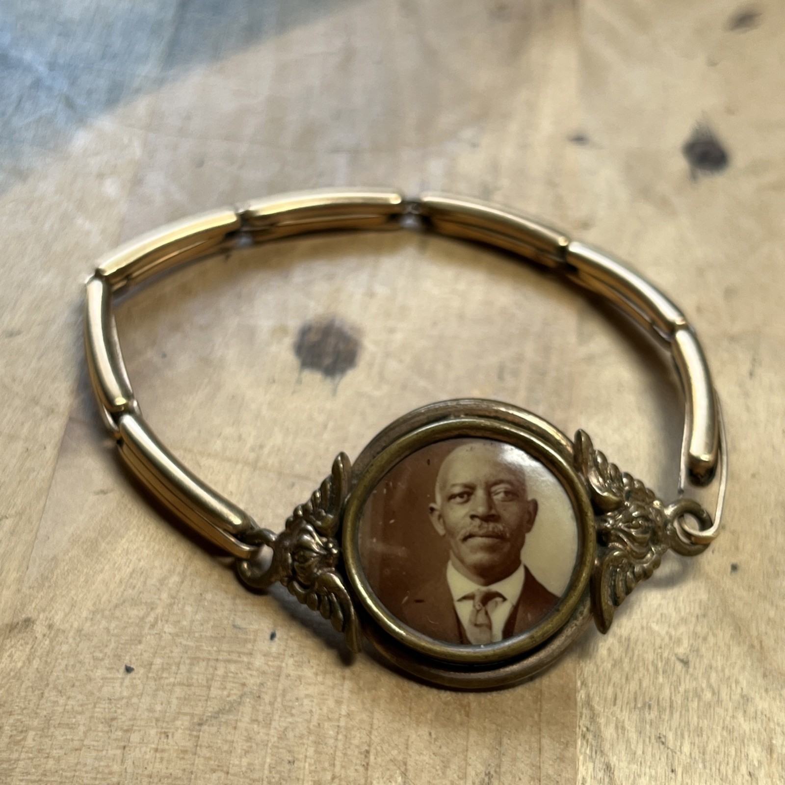 Antique Victorian Stretch Bracelet African American Man Circa 1920s — K1