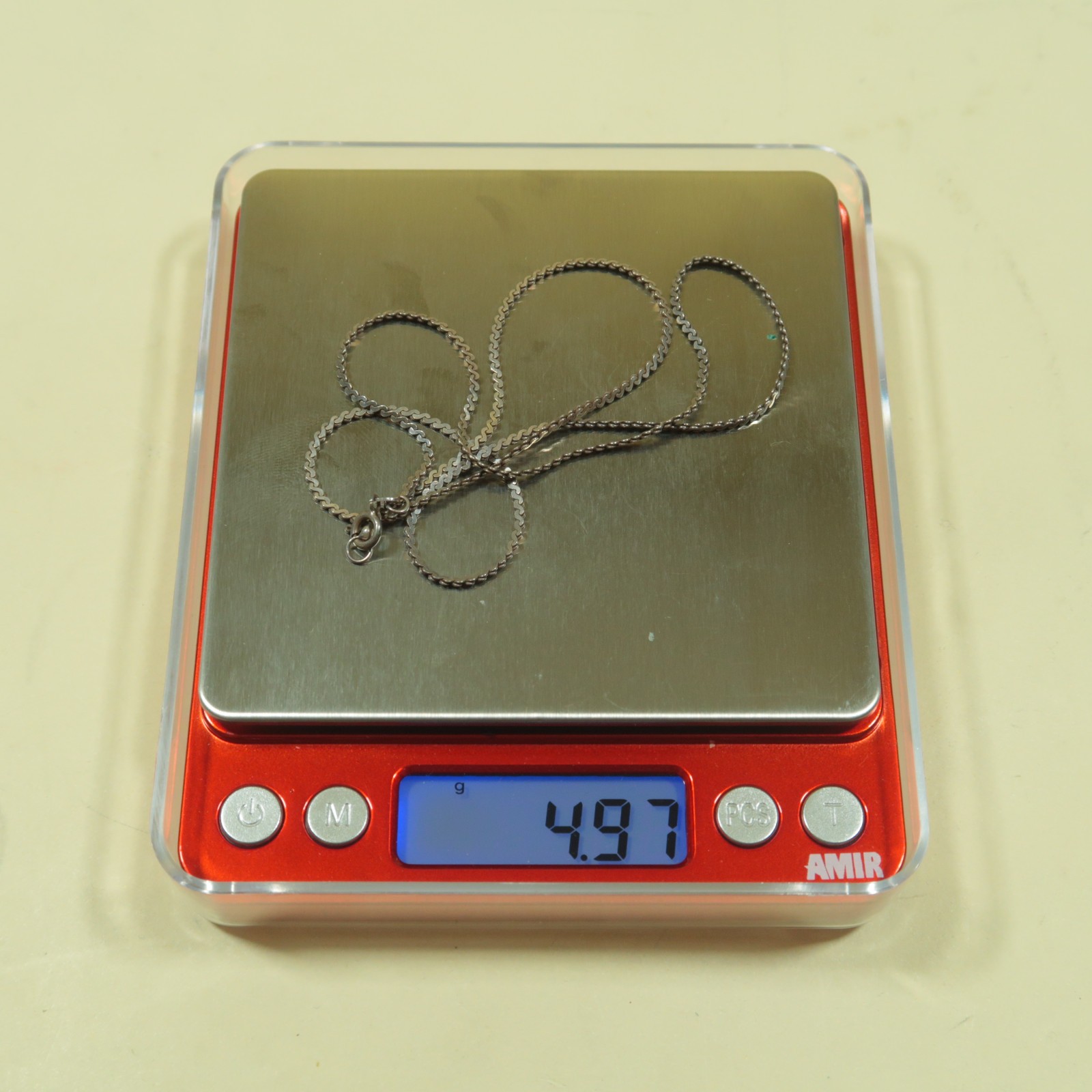 Vintage 925 Sterling Silver Linked Chain Necklace 4.97g 20″