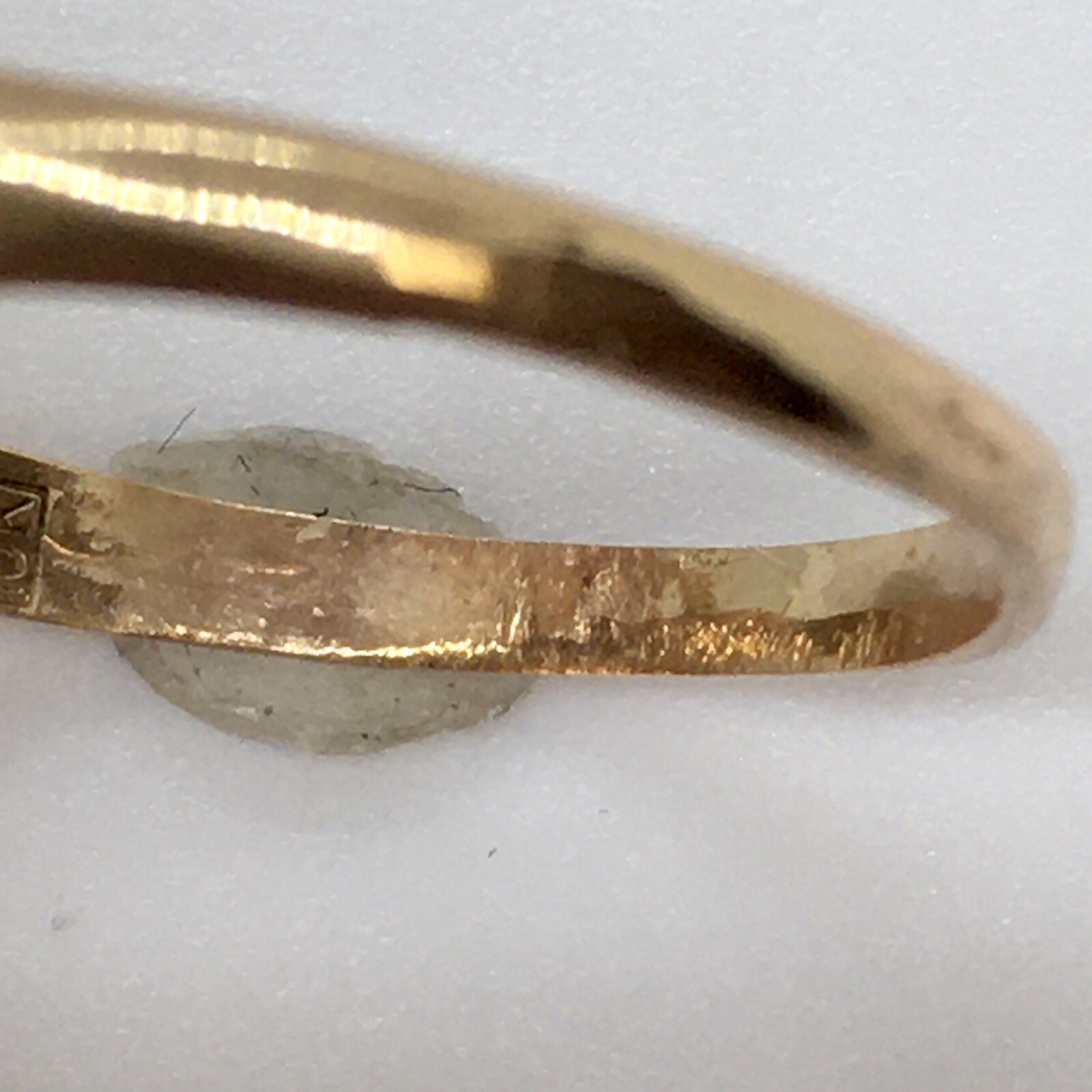 Antique American 10K Gold Victorian 1880s Natural Opal Ring Size 8