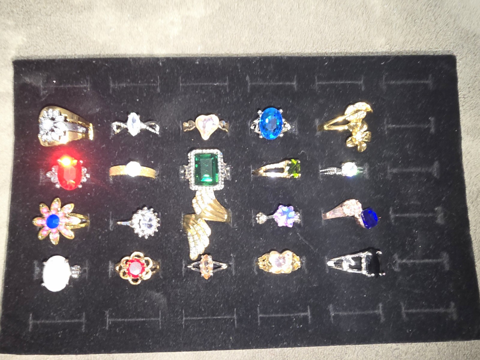 Modern Vintage 20 Piece Costume Ring Lot