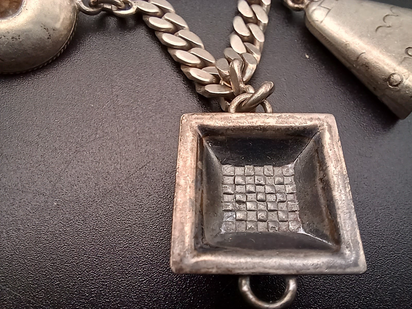 Vtg ROSI Mexican Sterling Silver Charm Bracelet 44g Aztec Calendar Sombrero 925