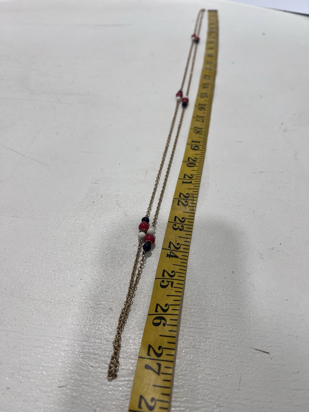 Vintage Gold Plated w/Red / White / Black