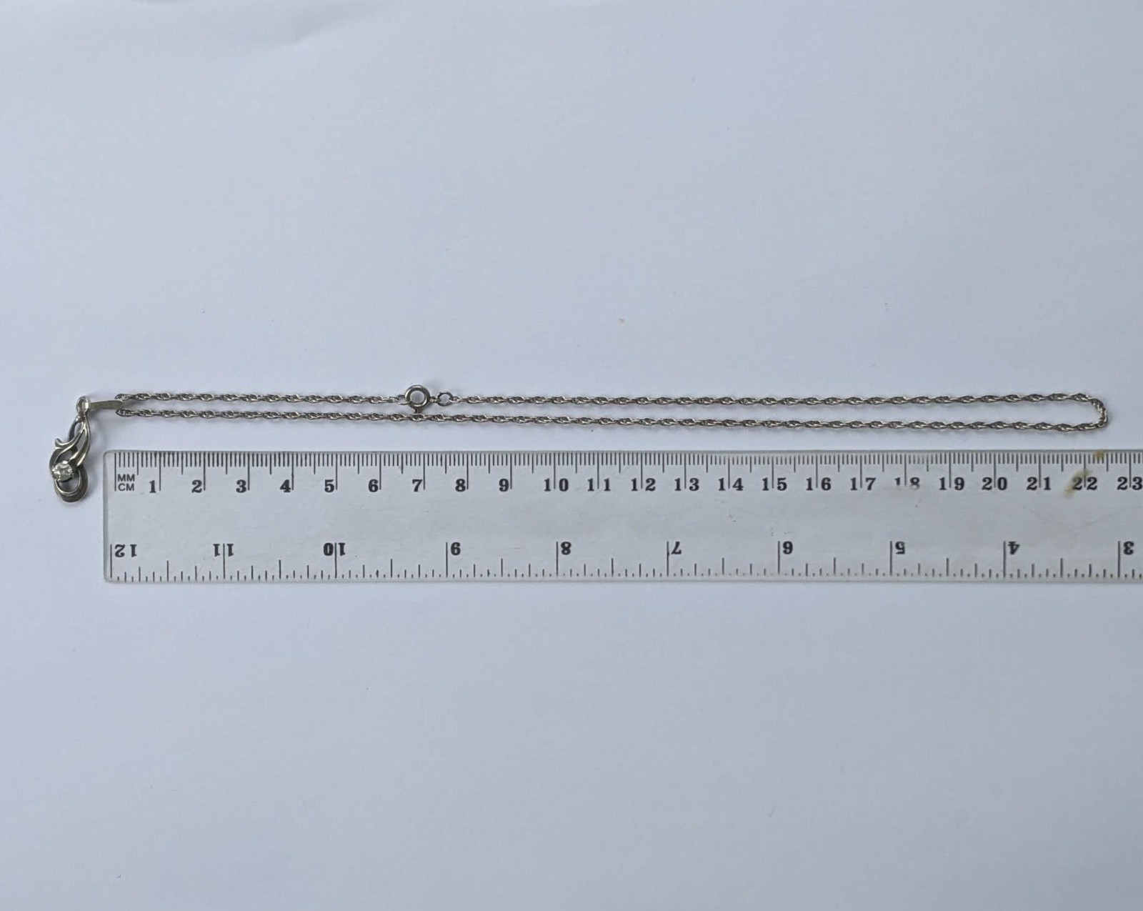 Vintage Soviet USSR Necklace silver 925 ⭐ Сhain 45 cm. Weight 5.88 g.