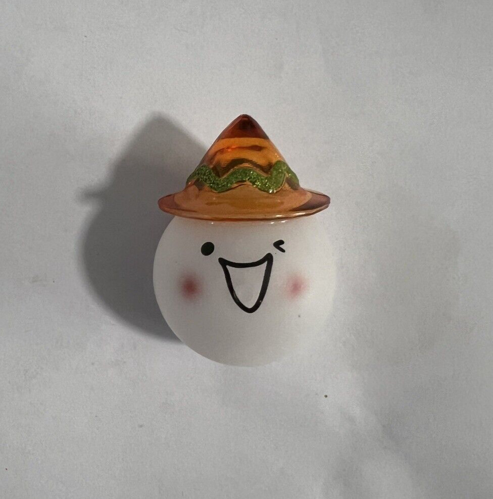 Color Change Lights Snowman Head Pin Brooch Approximately 2 “