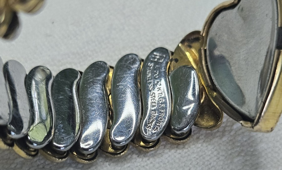 Vintage 1/20 12k GF Sweetheart Expansion Bracelet In Original Box