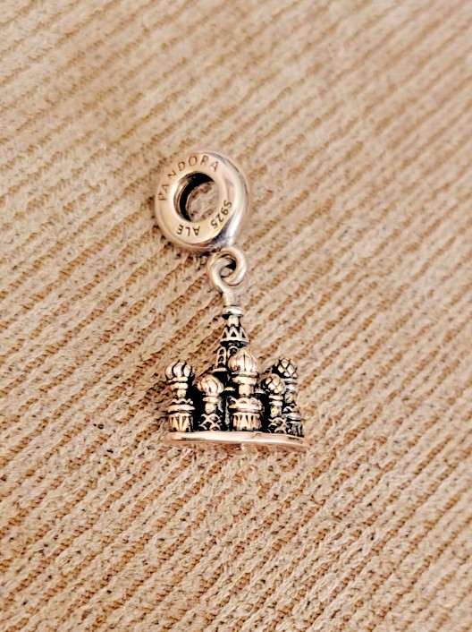 VTG PANDORA 925 STERLING SILVER MOSCOW BUILDINGS CATHEDRAL CHARM ESTATE retired