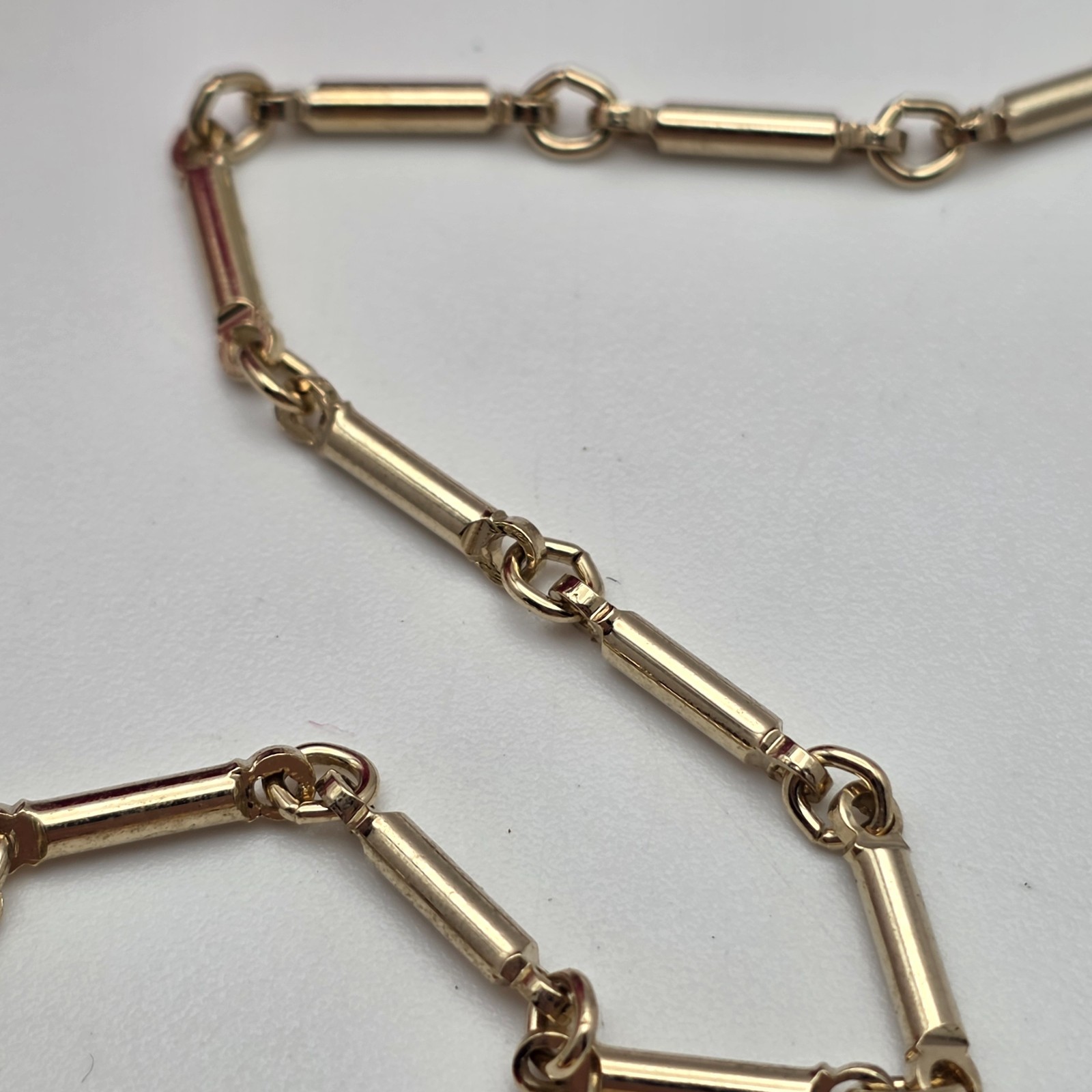 Vintage Sarah Coventry Interchangeable Tulip Necklace 23.5 In Gold Bar Link