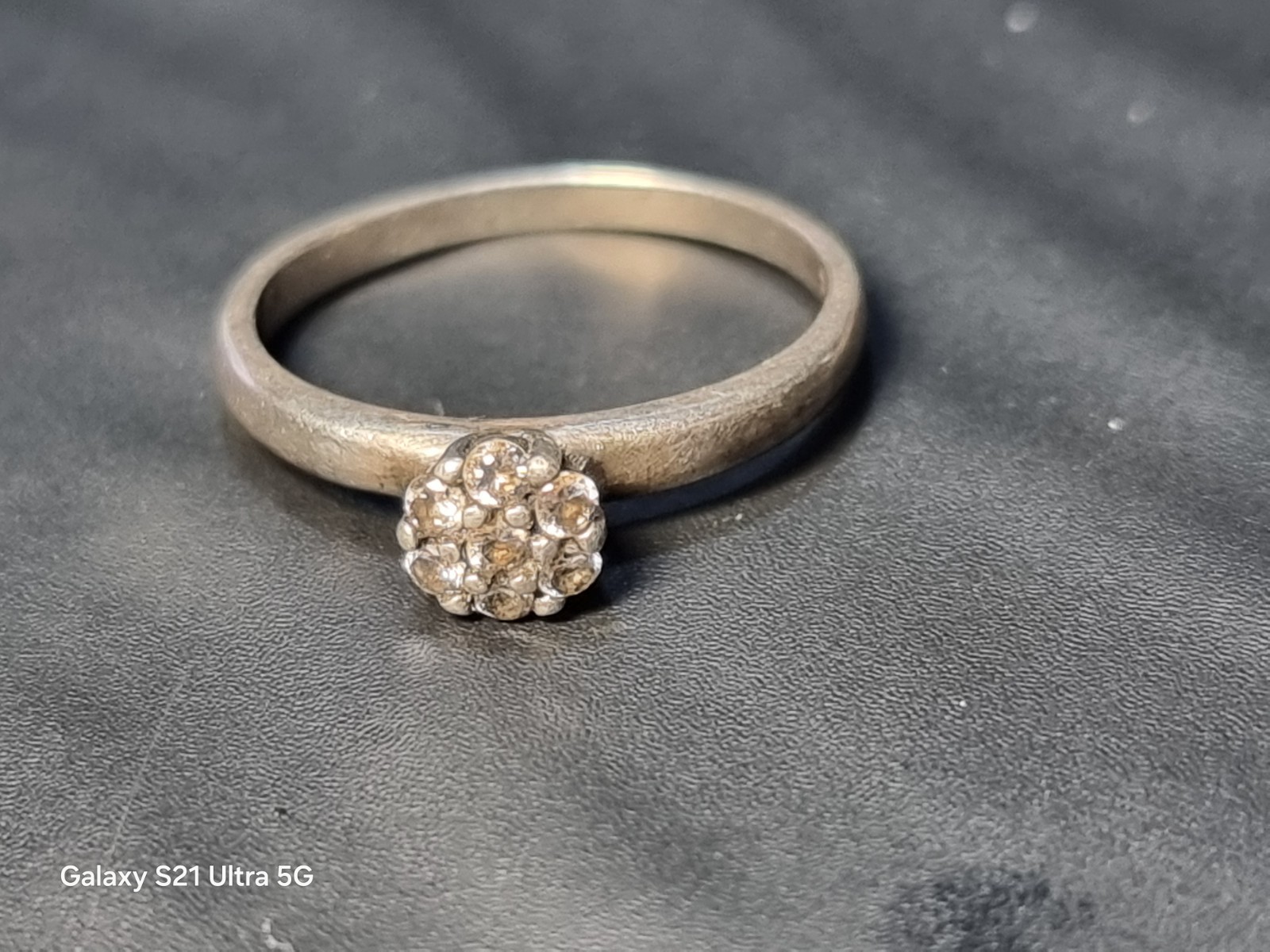 925 Sterling Silver Flower Cluster Ring – Classic Vintage Style