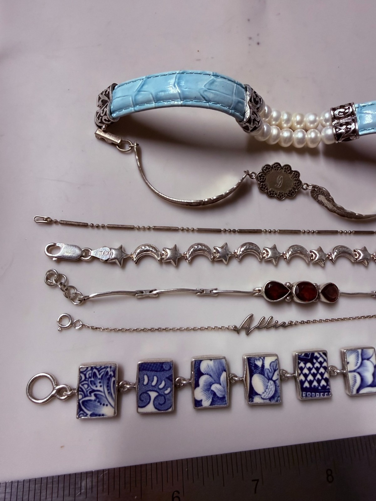 Collection Lot Amazing Vintage and Modern Sterling Silver Bracelets #Decor – W9