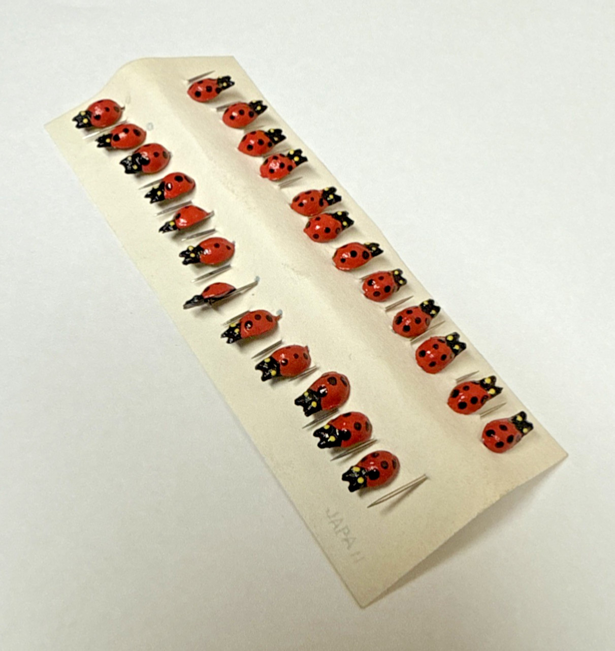 Vintage Ladybug Sewing Pins Lapel Pins Lot Of 24 Preowned