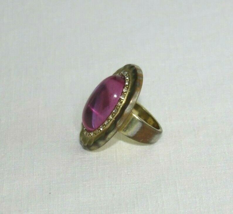 HSN SCASSI-CN Hammered Rim Pinkish Centered Gem Stunning! Lot 1526 lisasfinds