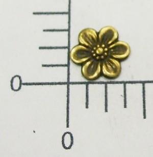 29653 6 Pc Brass Oxidized Victorian Flower Jewerly Finding