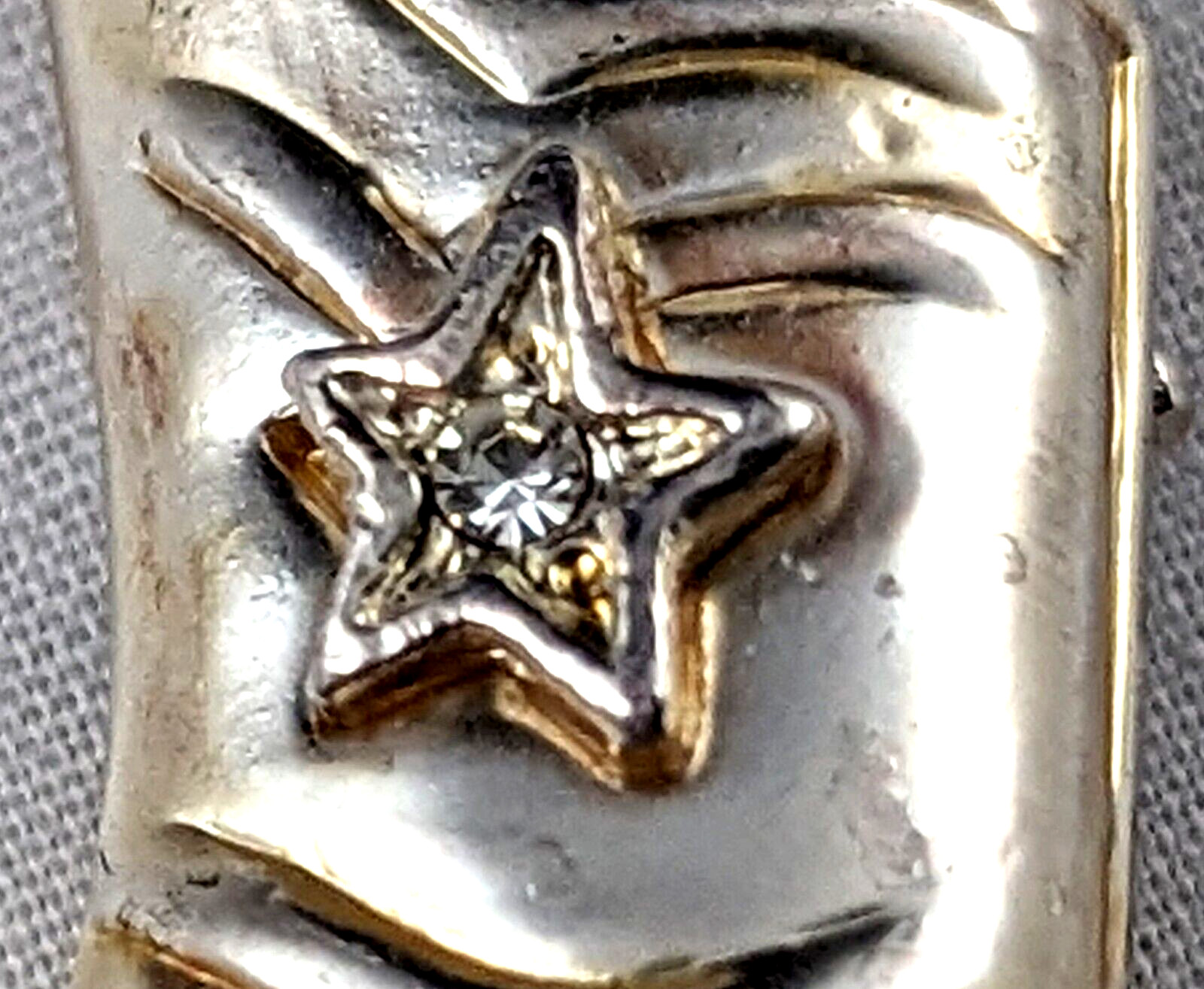 VTG Brooch Pin Cowboy Boot with Spur Crystals Silver Tone Western Rodeo