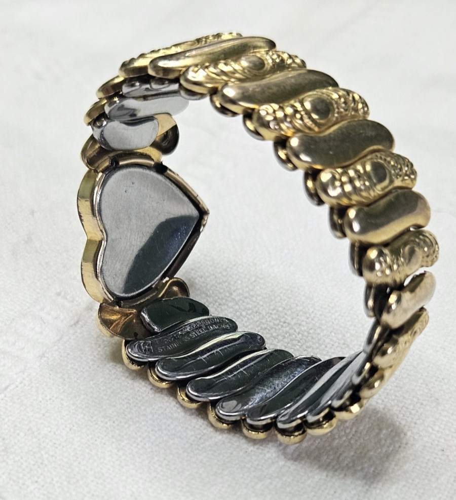 Vintage 1/20 12k GF Sweetheart Expansion Bracelet In Original Box