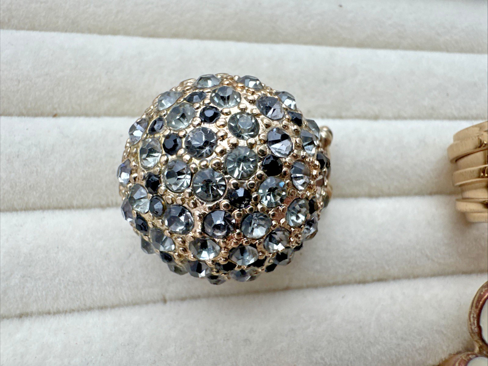 VTG-now Gold RINGS Jewelry Lot Chunky 90s 2000s Y2K boho owl snake flower glitzy