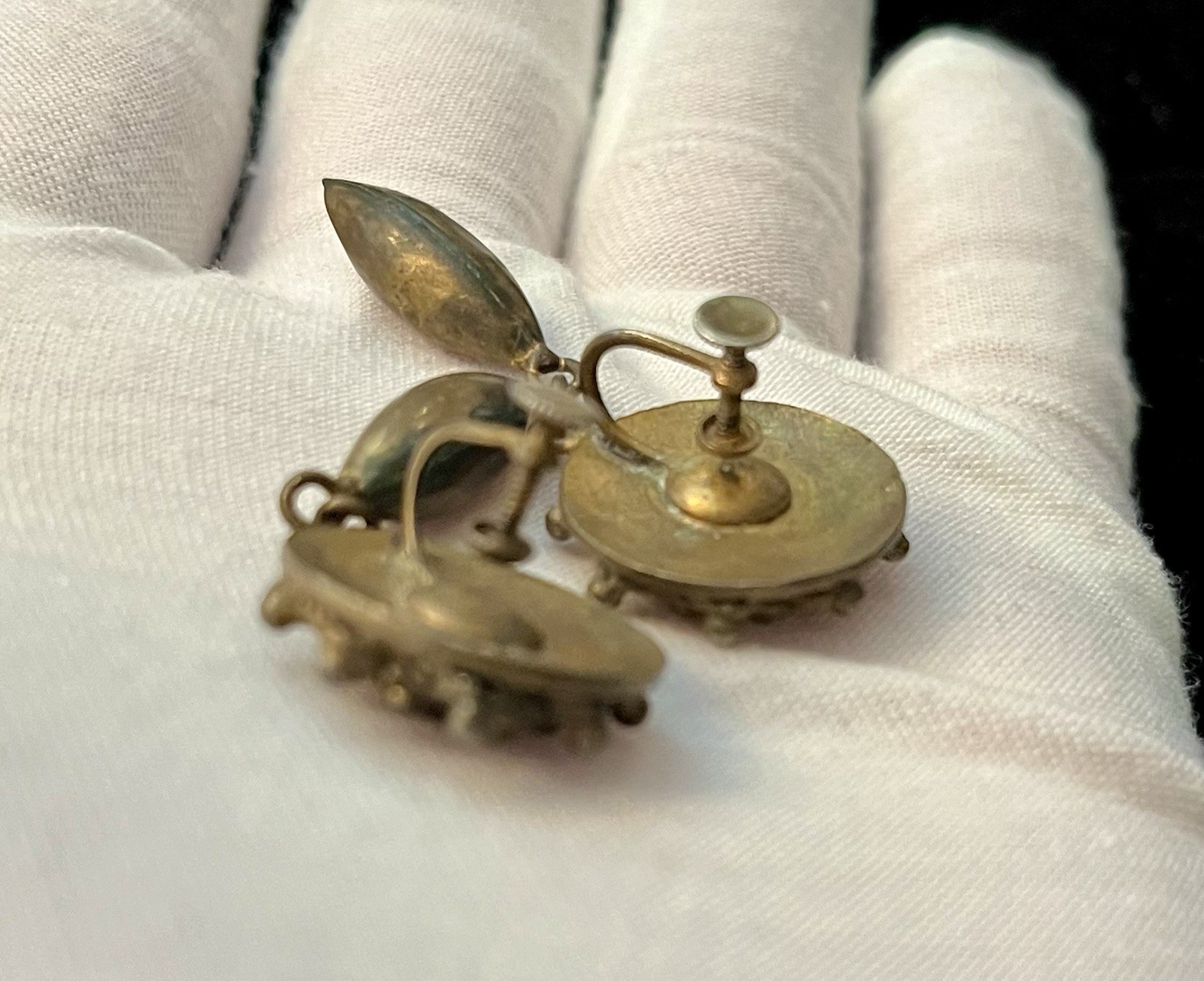Antique Screw Back Earrings Circa 1910 1920 Jewelry