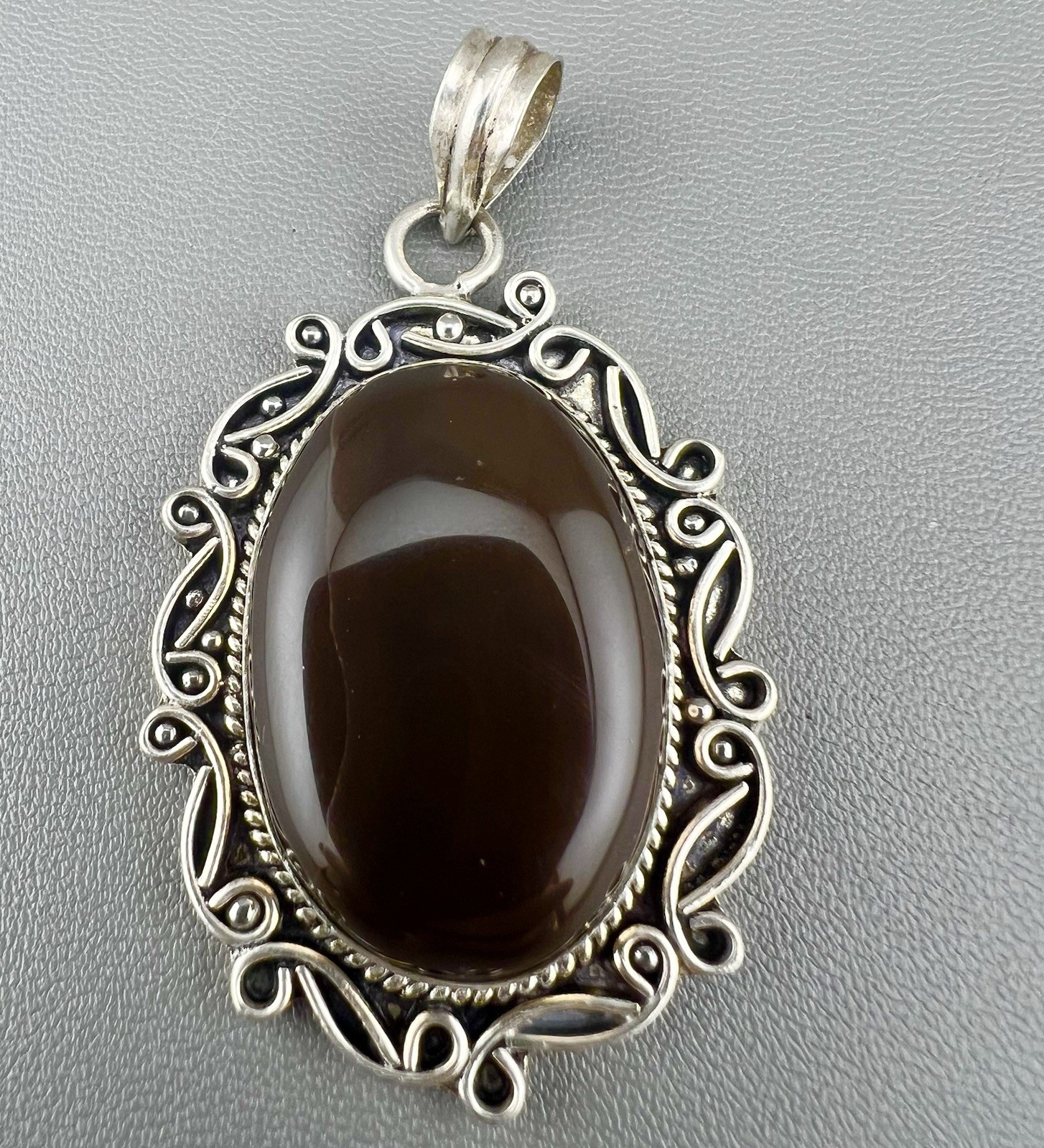 Vintage Pendant Lot Stone Glass Silver Tone Sterling Silver Some Signed