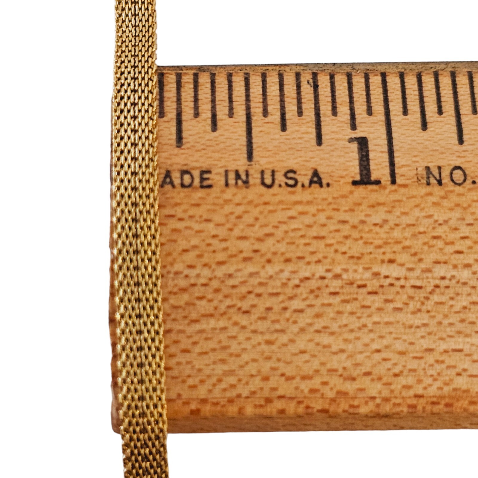 Vintage Crown TRIFARI MESH Bracelet Gold Tone 7.25 in