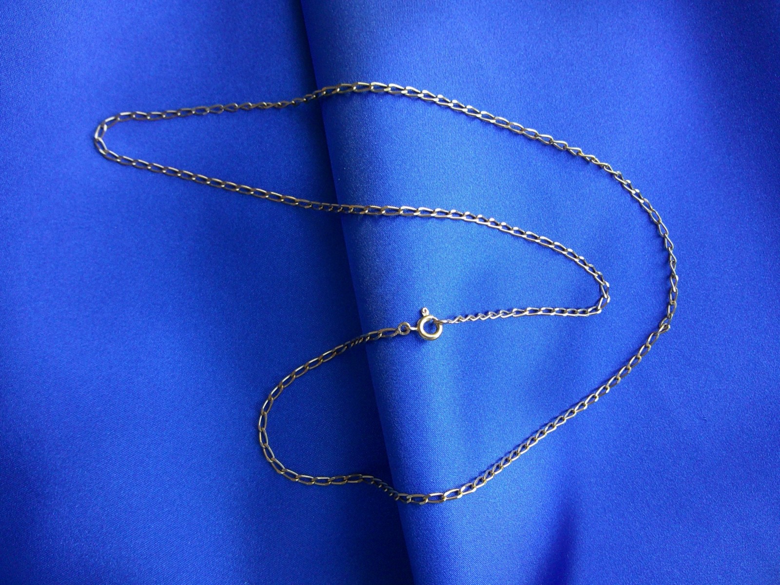 Rare Unique Antique Vintage French 60 cm Long 18K Solid Gold Necklace Chain ⛓️