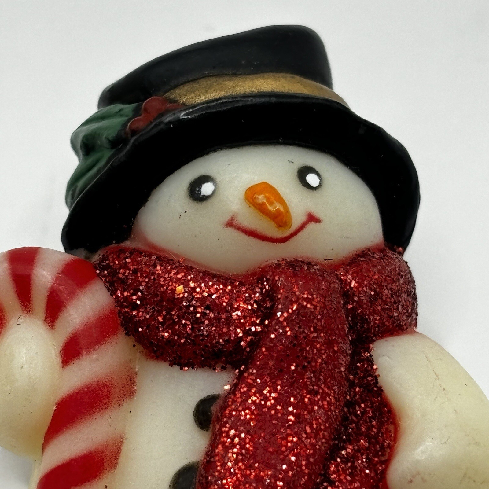 VTG Fun World Snowman Christmas Winter Pin