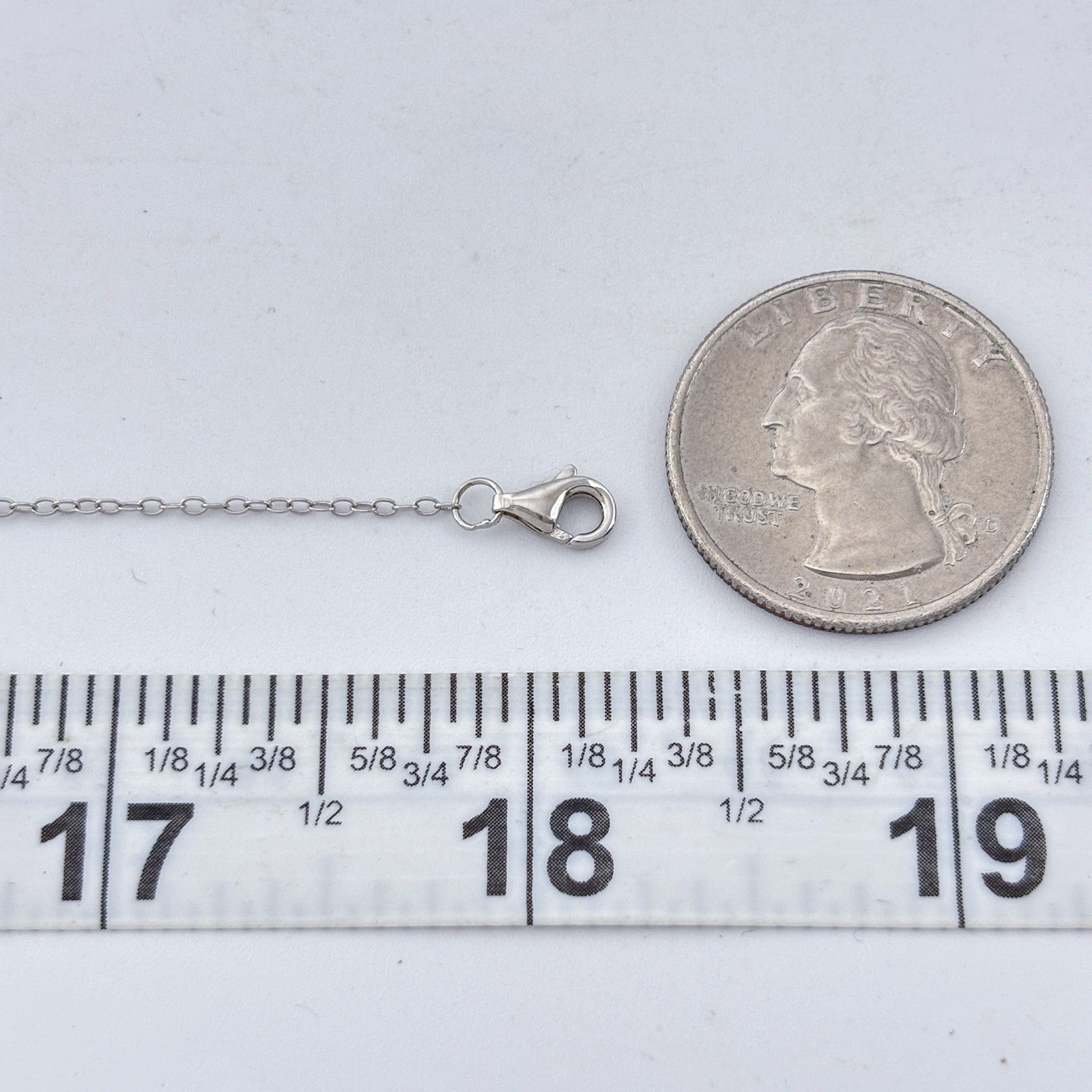 Vintage Sterling Silver 925 Cubic Zirconia Pendant Necklace 16″, 17,” 18″