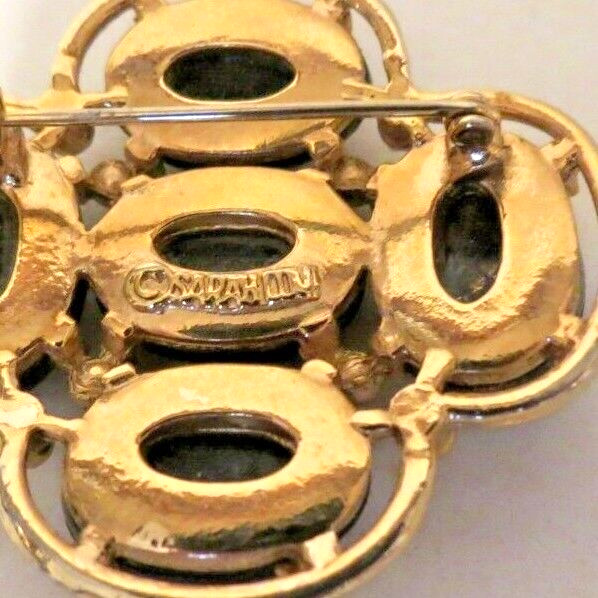 Sarah Coventry LIGHT OF THE EAST Mosaic Brooch Pin 1968 Vintage Very Good Cond.