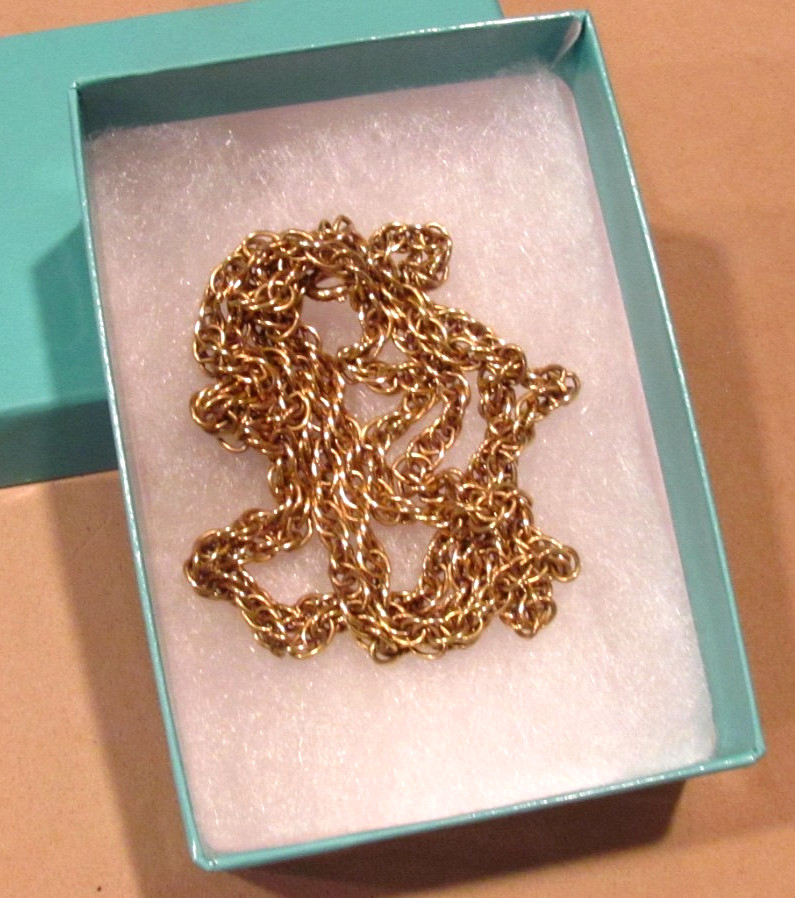 STUNNING! VTG 27.5” 12K GF Attleboro Co. (ACO) Rope Chain Necklace 13.13g~3.4mm