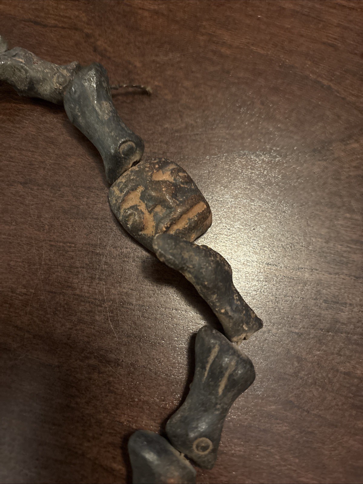 Vintage Guatemalan Fossil Necklace Or Clay Not Sure?
