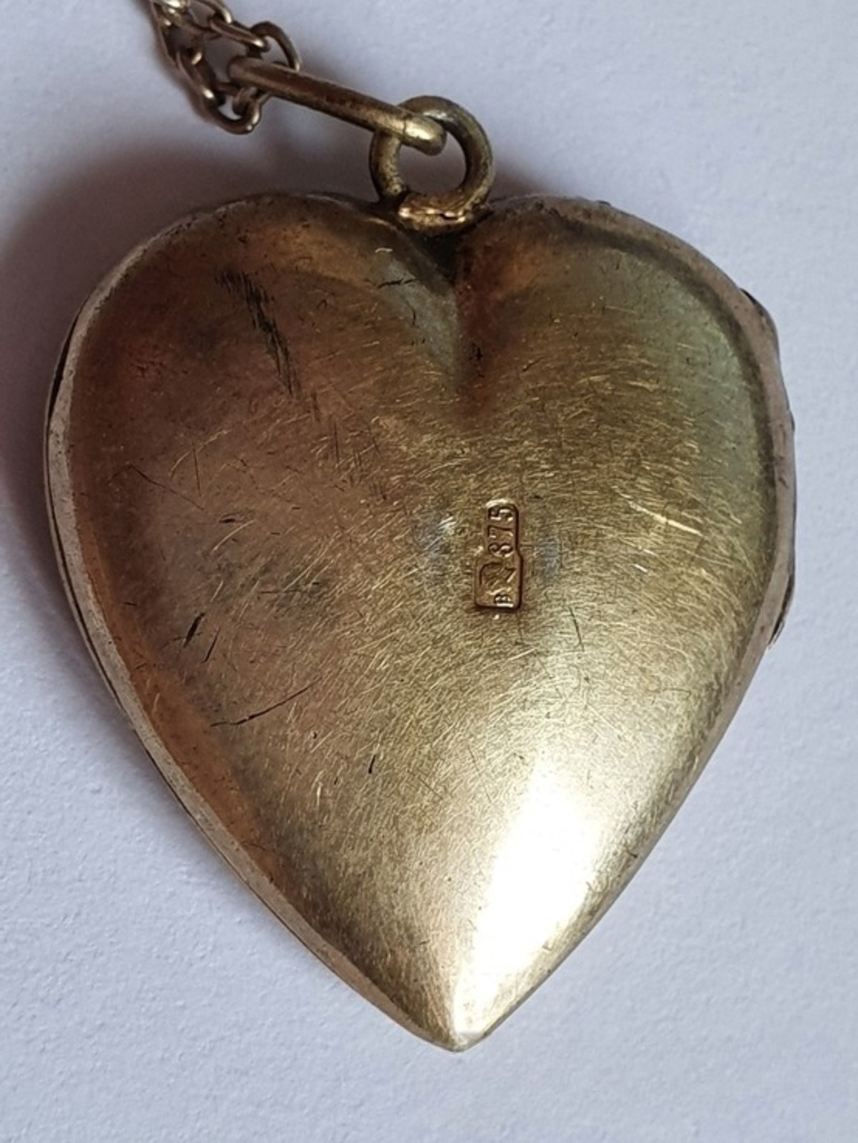 Vintage Soviet USSR pendant for photo on a chain ~45 cm silver 875 ⭐ Wt 8.5 g