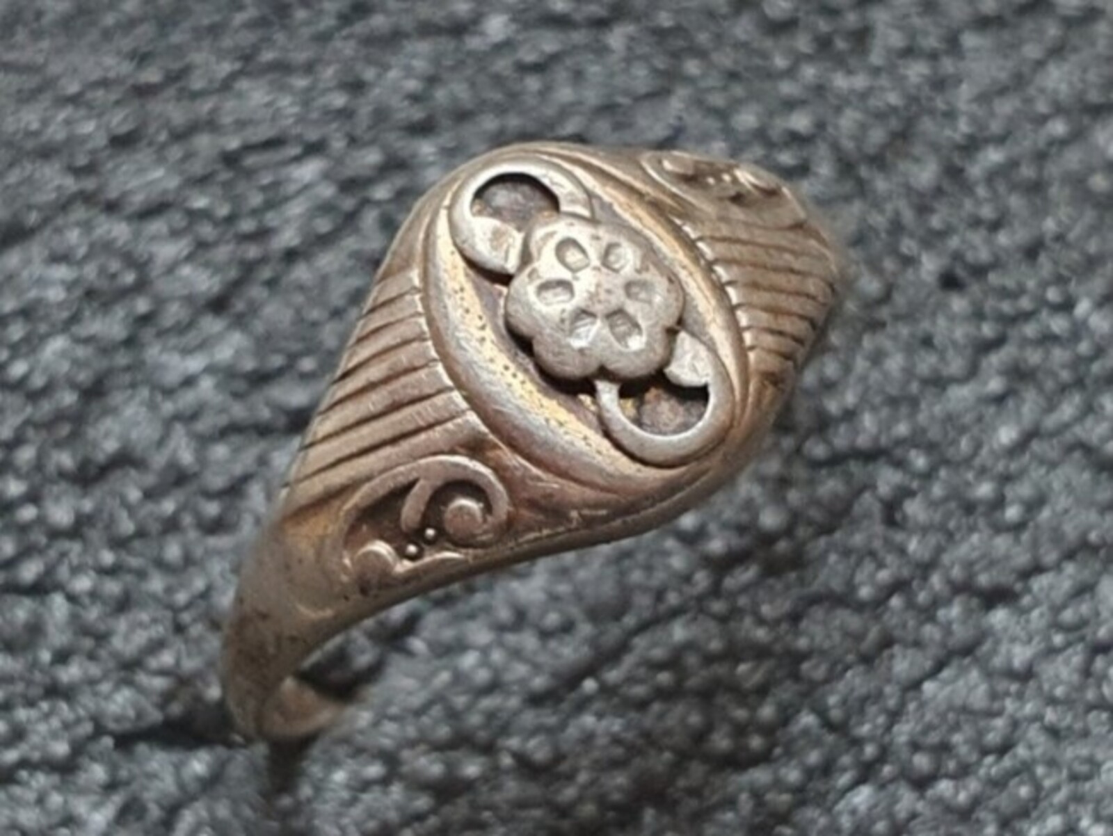 Vintage Soviet USSR ring sterling silver 875 ⭐ Size 7.5 Weight 2.4 g.