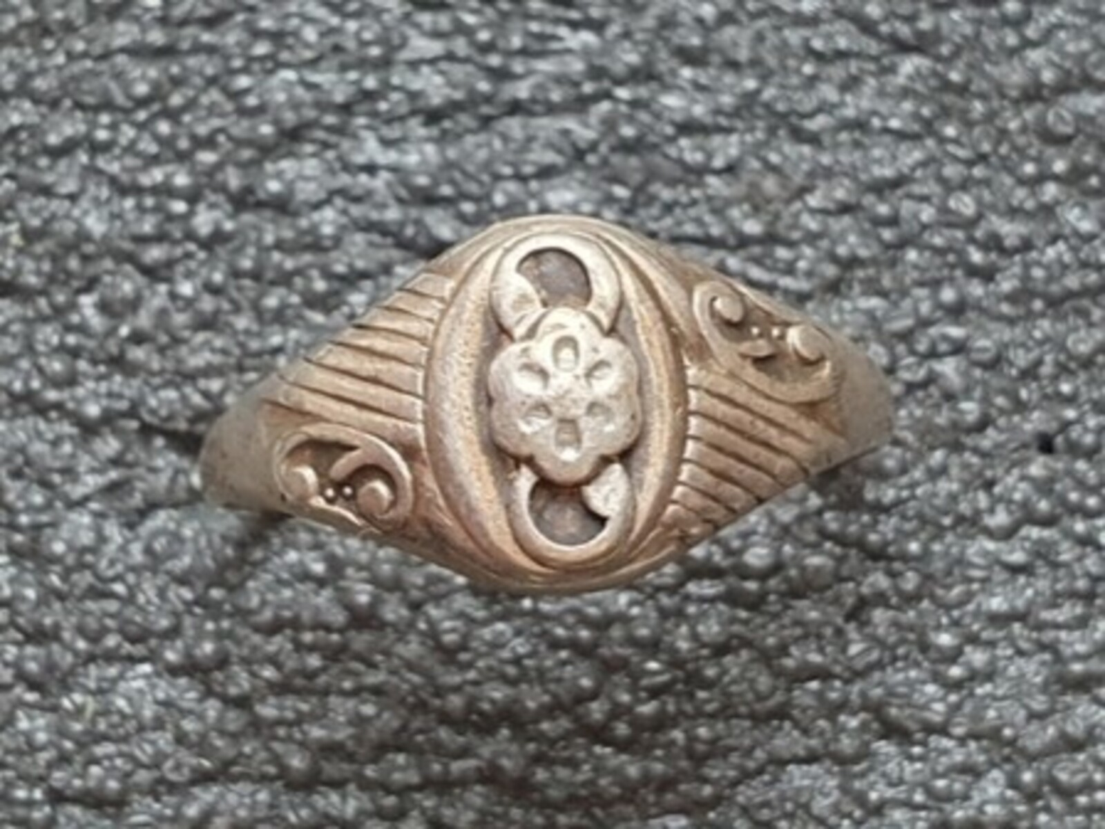 Vintage Soviet USSR ring sterling silver 875 ⭐ Size 7.5 Weight 2.4 g.