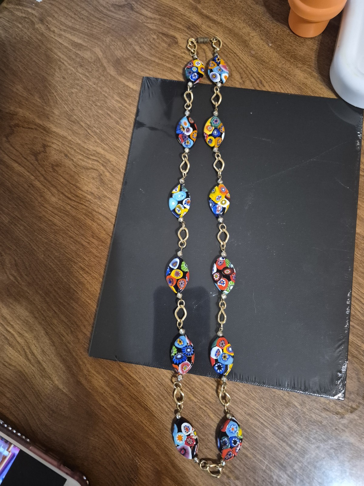 Vintage Murano Millefiori Glass Necklace